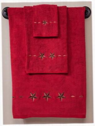 Hiend Language Sierra Star 3-piece Towel Stud -- Red