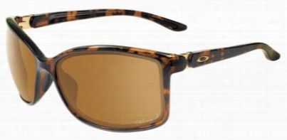 Oakl Ey Step Up Pol Arized Sunglasses For Ladies - Tortoise/bronze