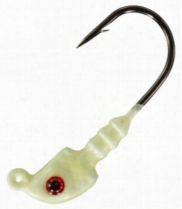 Offshore Angler Deluxe Shad Head Jigheads - 3/0 - 3/8 Oz. - Glow