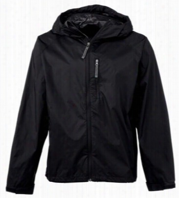 Packable Rain Jacket For Men - Black - S