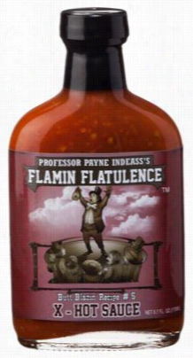 Professor Payne Indeass's Flamin' Flatulence X-hot Sauce