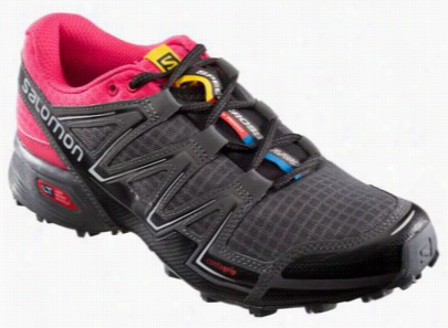 Salomon Speedcrooss Vario Running Shows For Ladies - Black/hot Pink/dark Cloud - 10m