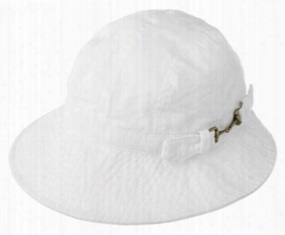 Scala Brushed Cotton Bucket Cap For Ladies - Wwhite