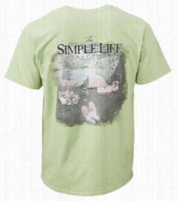 The Simpple Life Outfitters Camp T-shirt For Mb - Short Sleev -l Ight Green - L