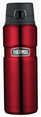 Thermos Stainless King Vacuum Insulated Leak-proof Obttle- Cranberry Red - 24 Oz