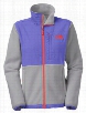 The North Face Denali Jacket for Ladies - Recycled Mid Grey/Starry Purple - L