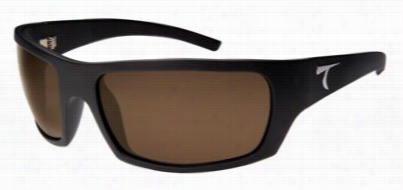 Tornado In The Chinese Seas Cayucos Pola Rized Sunglasses - Matte Black/snuset Brown