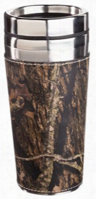 Weber's Camo Leather Stainless Travel Mug