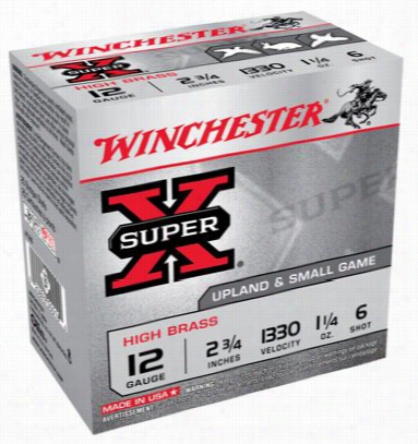 Winchester Super-x High Brass Gamble Loads Shotshells - 12 Ga. - #7-1/2 Marksman - 25 Rounds