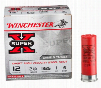 Winchester Xpert Hi-velocity Game And Target Steel Hsotshells - 20 Gauge - #6 Shot - 250 Rounds