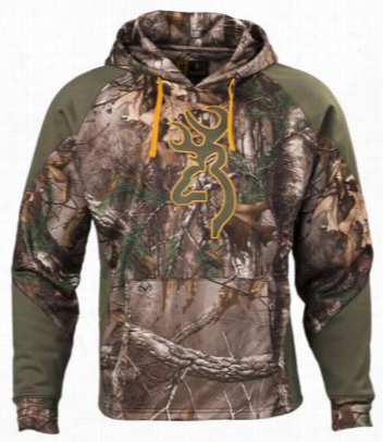 Browning Wasatch 2-tone Ii Hoodie For Men - Realtree Xtra/green - S