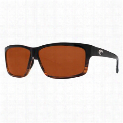 Costa Cut  580p Polarized Sunglasses - Coconug Fade/copper