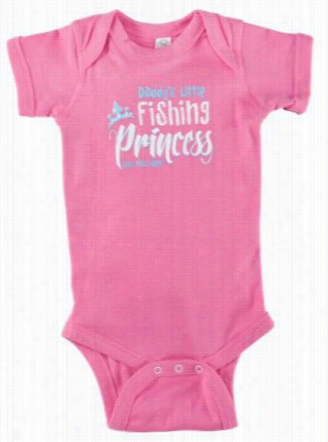 Fishing Princess Bodysuit For Babies - Raspberry - Newborn