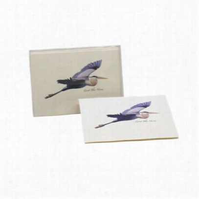 Great Blue Heron In Flight Notecards  With Envel Opes Boxed Et