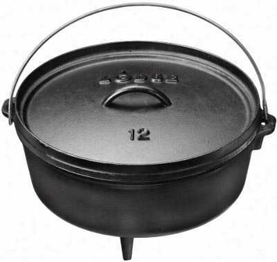 Lodge Logic 6-quart Cast Iron Camp Dutch Oven