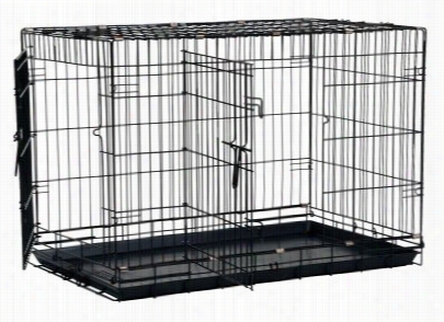 Precision Pet Products Two Door Great Crate - Black - 36