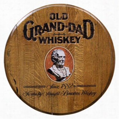 Promotional Wood Products Barrel Head - Old Grand-dad Whiskey