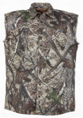 Redhead Sleveeless Camo 8-buttton Shirt For Men - Truetimber Htc - L