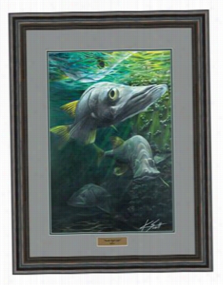 Reflective Art Framed Artwork - Snooks Night Light By Kasey Scott