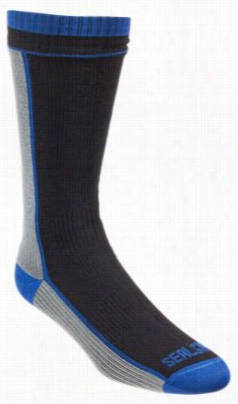 Sealskinz Middle -wweight Mid-length   Waterproof Socks - Black - Xl