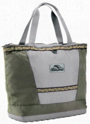 White Large Stream Fly Shop Tote Bag