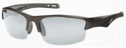 Xps By Fisherman Eyewear Scout Polarized Sunglasses - Matte Gubmetal/gray Base Wjth Silver Mi Rror