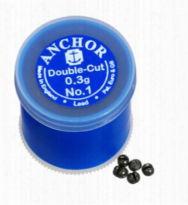 Anchor Double Cut Split  Shot - Model Aspbb - .4 Grams