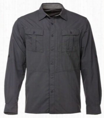 Ascend Peakto Pak Shirt For Men - Asphalt - L