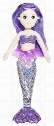 Auroar Sea Shimmers Amethys Mermaid Plush Stuffeed Puppet 