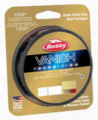 Berkley Vanish Trznsition Fluorocarbon Line - Clear/crimson Red - 8 Lb