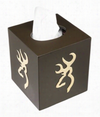 Browning Buckmark Bathroom Accessories - Tissue Box Cover