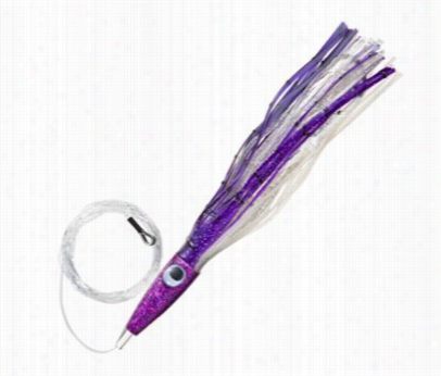C & H Lures Wahoo Whacker Saltwater Lure - 11-1/2&qiot; - Rigged - Purple/white
