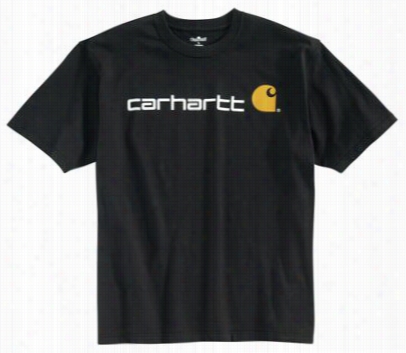 Carhartt Logo T-shirts Against Men - Black - L