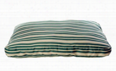 Crolina Pet Company Indoor/outdoor Striped Jam Ison Dog Bed - Green Striped - 27" X 36" X 4