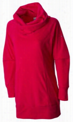 Columbia Glacial Fleece Cowp Tunic For Laides - Ruby Red - L