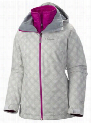 Columbia Whirlibird Exchange Jaket For Ladise - Of A ~ Color Plaid/bright Plum - M