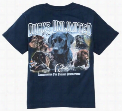 Ducks Unlimited Fab 5 T-shirt For Boys - Navy - Xs