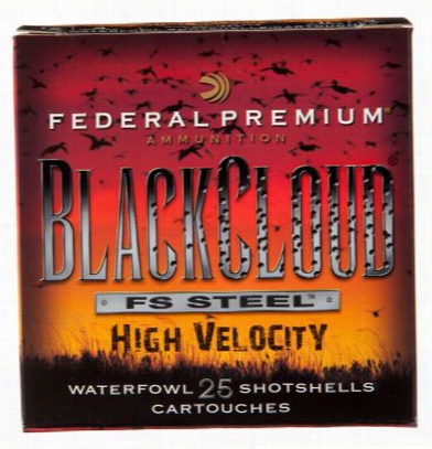 Federal Premiu Mblack Cloud Fs Knife High Velocity Watterfowl Shotshells - 122 Ga. - #4 Shot - 25 Rounds