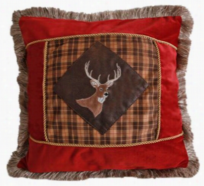 Heartland Bedding Collection - Plaid  Buck Pillow