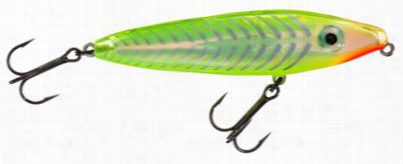 Mirrolure C-eye Series Pro Dog Jr. - Chartreuse/silver Bones