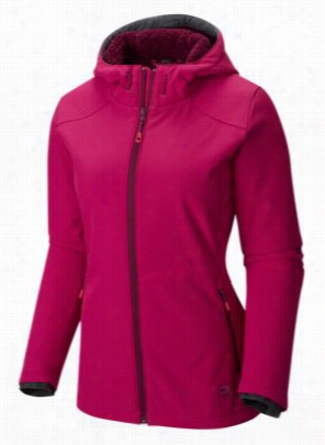 Mount Hardwear Pyxia Ja Hooded Jacket For Ladies - Dep Blush - L