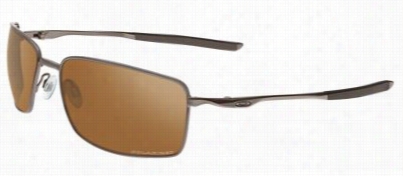 Oakley Square Wire Polarized Sunglasses - Tungsten/tungsten Mirror