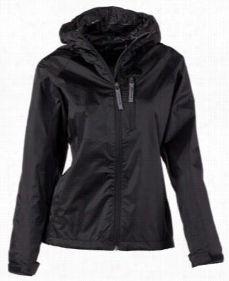 Packable Rain Jacket For Ladies - Black - Xs