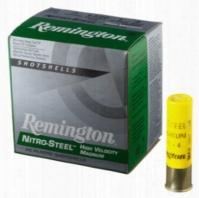 Remington Nitro-steel Wet-proof High Velocity Shotshells - 12 Gauge - #2 Shot - 2.75" - 25 Rounds