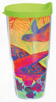 Tervis Tumbler Guy Harvey Hot Tropix Turtle Inslated Wrap With Lid