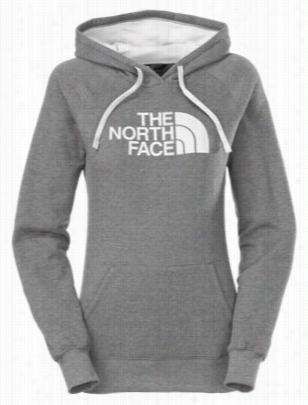 The North Face Half Dome Hoodie  For Lades - Heather Grey/tnf Wh Ite - M