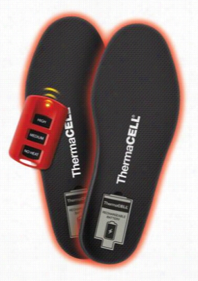 Thermacell Prroflex Rechargeable Heated Insoles- Black  - L