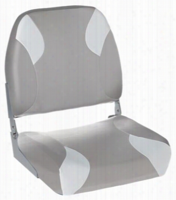 Tournament Pro Low -back Boat Seat - Illuminate Grey/whie