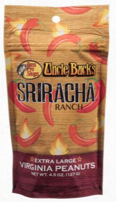 Uncle Buck's Sriracha Ranch Extra Large Virginia Peanuts  - 4.5 Oz.