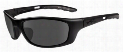 Wiley X Eyewear Active Series Sunglasses - P-17m - Matte Black/grey